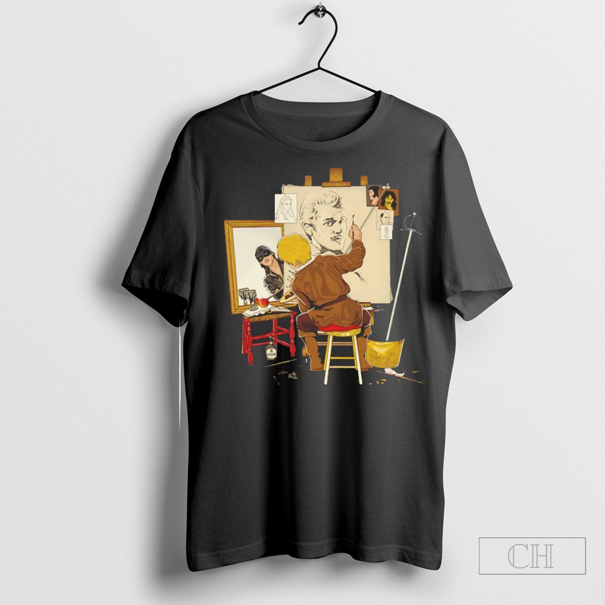 The Princess Bride X Norman Rockwells Triple Self Portrait Inconceivable Portrait Shirt Hoodie, Sweatshirt | CoreVibeTees.com