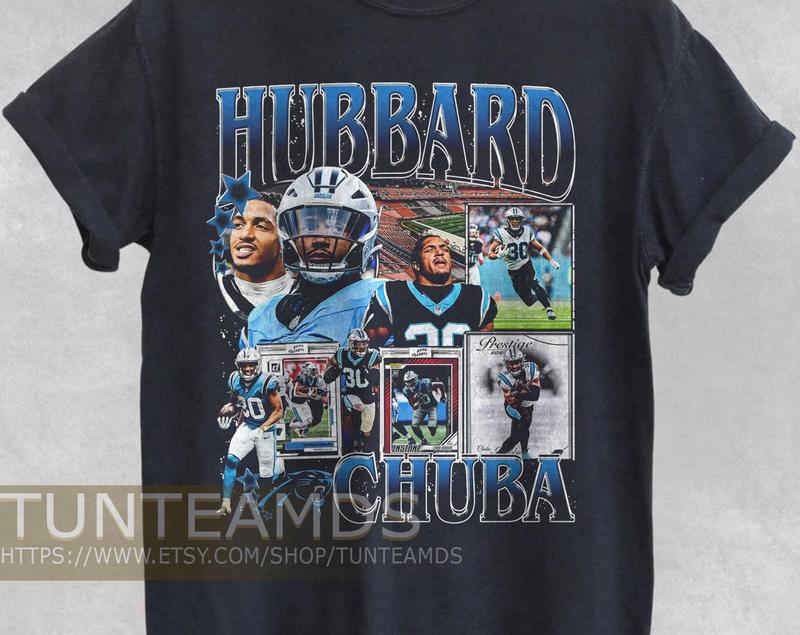 Vintage Chuba Hubbard Shirt, Sweatshirt , Football Shirt, Classic 90S Graphic Tee, Unisex, Vintage Bootleg,... (Image 1)