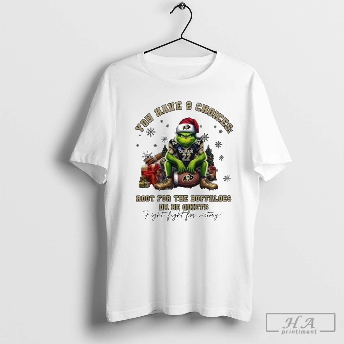 The Grinch Colorado Buffaloes You Have 2 Choices Root For The Buffaloes Or Be Quiets Christmas Shirt Hoodie, Sweatshirt