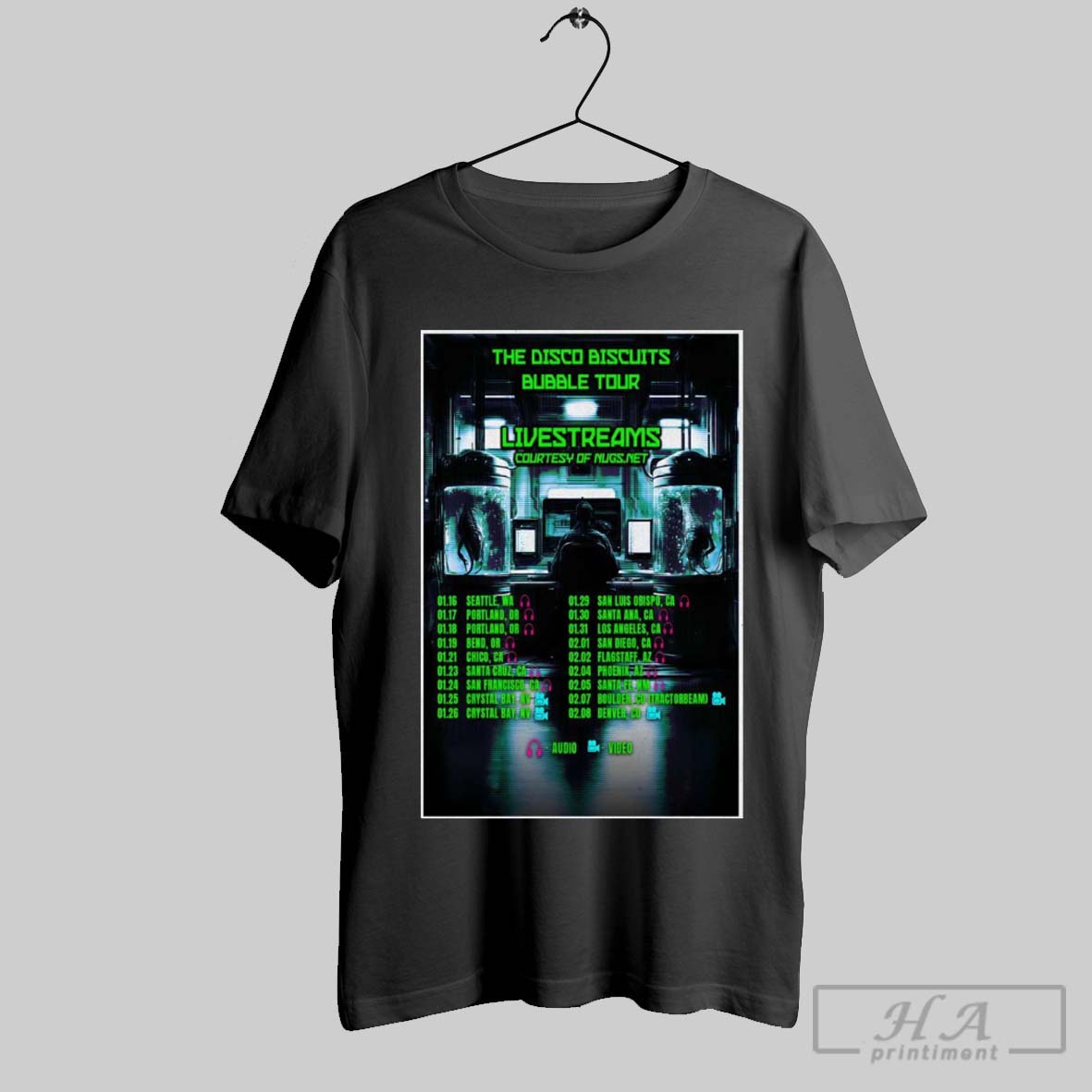 The Disco Biscuits Bubble West Coast Tour 2025 Poster T Shirt Hoodie, Sweatshirt | CoreVibeTees.com