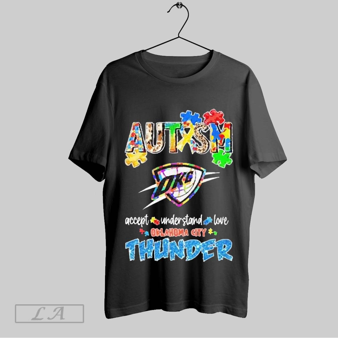 Top Oklahoma City Thunder Autism Accept Understand Love 2025 T Shirt Hoodie, Sweatshirt | CoreVibeTees.com