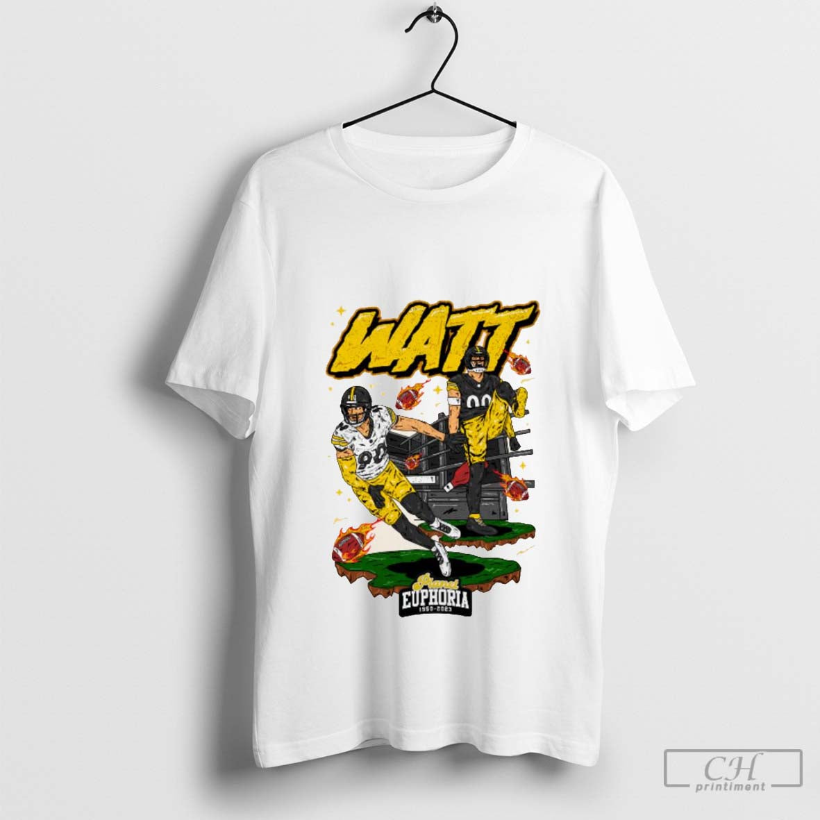 TJ Watt Tee, Unisex T-Shirt Hoodie, Sweatshirt | CoreVibeTees.com