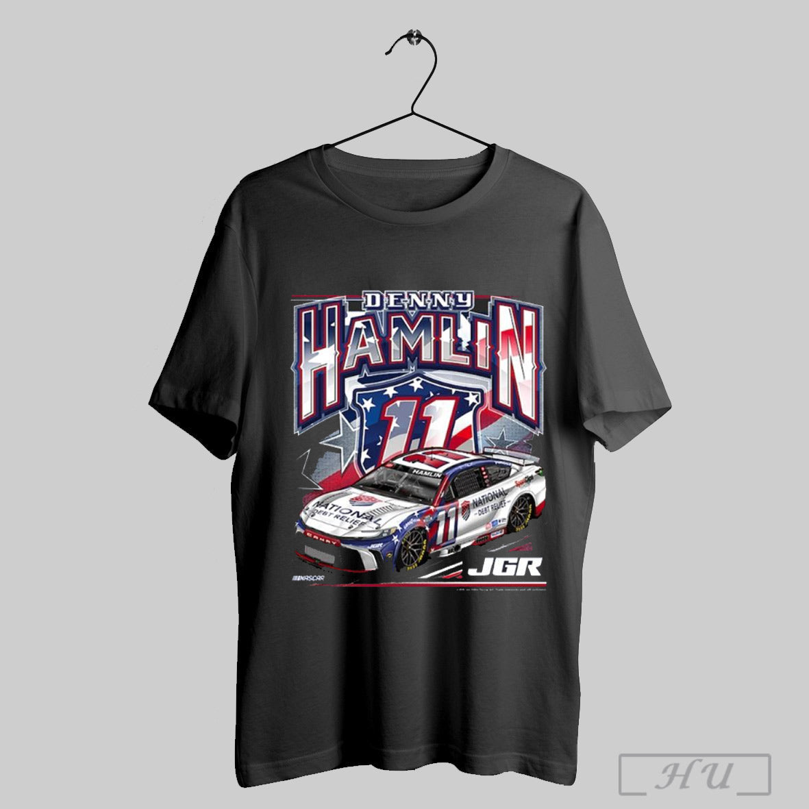 Trendy Denny Hamlin Joe Gibbs Racing Team Collection National Debt Relief Nascar 2025 T Shirt Sweatshirt Hoodie