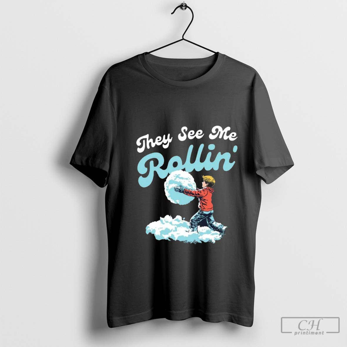 They See Me Rollin' Snowball Christmas T-Shirt Hoodie, Sweatshirt | CoreVibeTees.com