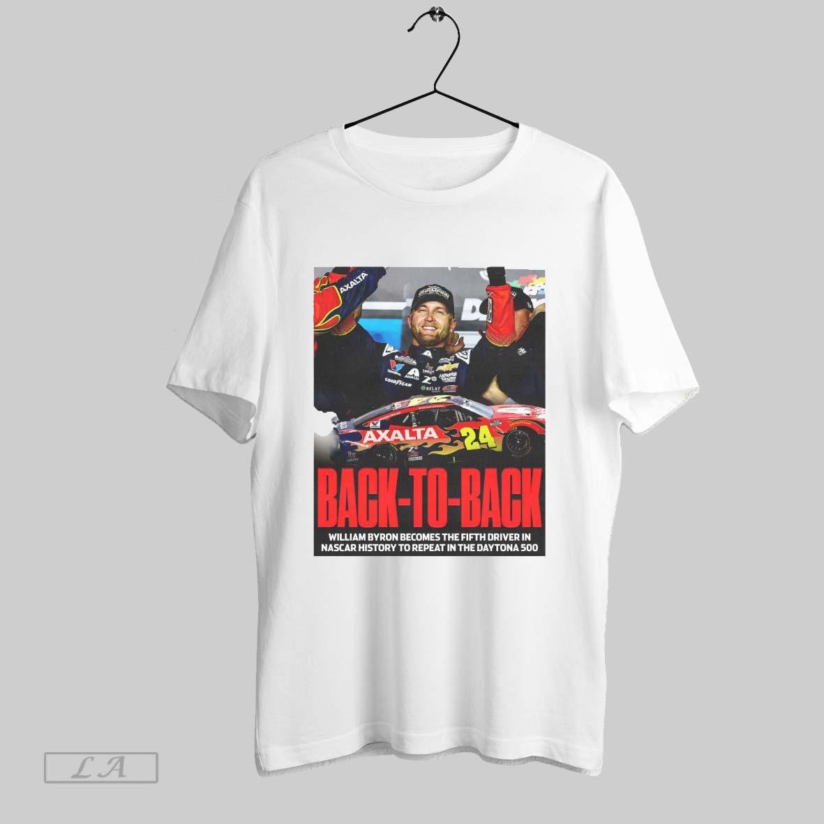 Top 2025 Nascar Back To Back William Byron Becomes Fifth Driver In History Repeat In Daytona 500 Poster T Shirt Hoodie,...