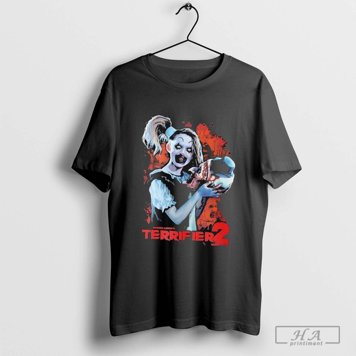 Terrifier 2 Head Case Damien Leoneâ€™s T-shirt Hoodie, Sweatshirt | CoreVibeTees.com