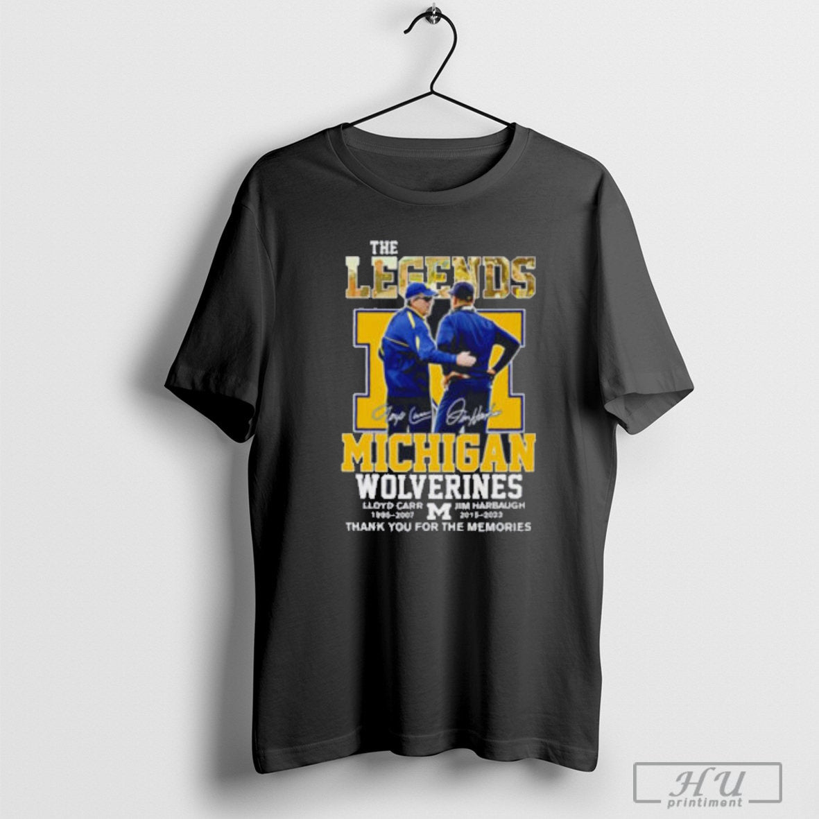 The Legends Michigan Wolverines Lloyd Carr and Jim Harbaugh thank you for the memories shirt Hoodie, Sweatshirt