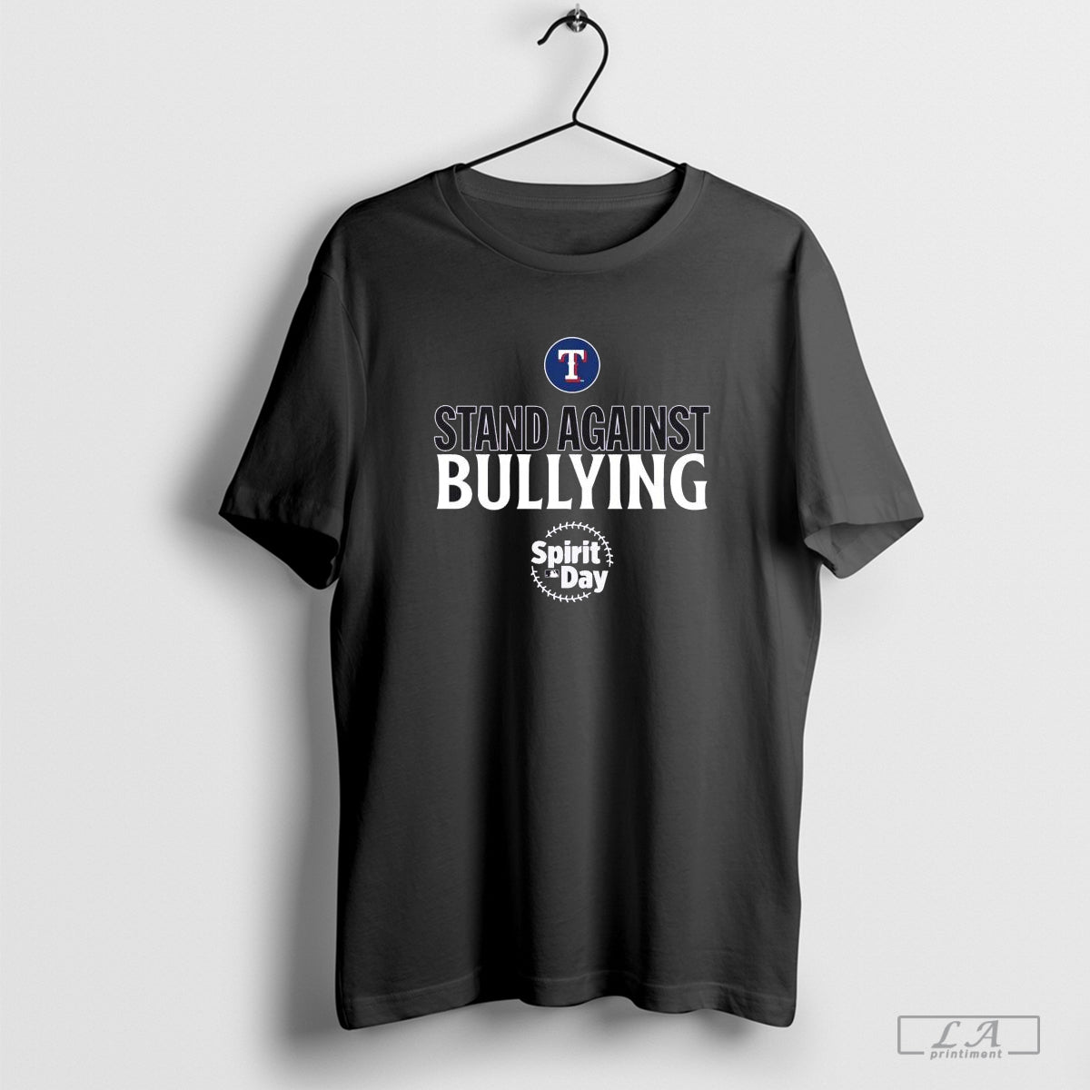 Texas Rangers Stand Against Bullying Spirit Day 2024 shirt Hoodie, Sweatshirt | CoreVibeTees.com