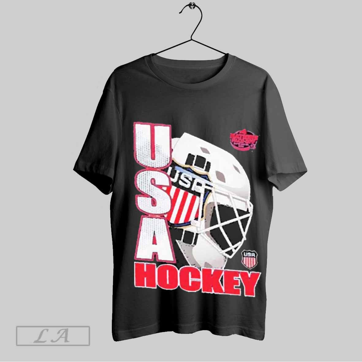 Top Awesome Usa 2025 4 Nations Face Off Goalie Strong Unisex Sweatshirt T Shirt Hoodie | CoreVibeTees.com