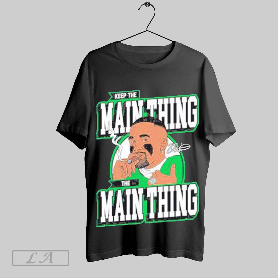 Top Jalen Hurts Keep The Main Thing The Main Thing Signature Sweatshirt T Shirt Hoodie | CoreVibeTees.com
