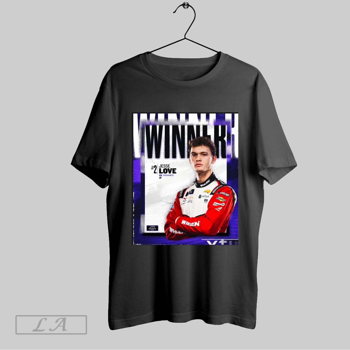 Top Nascar Jesse Love Wins At Daytona 500 The Leader At The Time Of Caution Poster T Shirt Hoodie, Sweatshirt