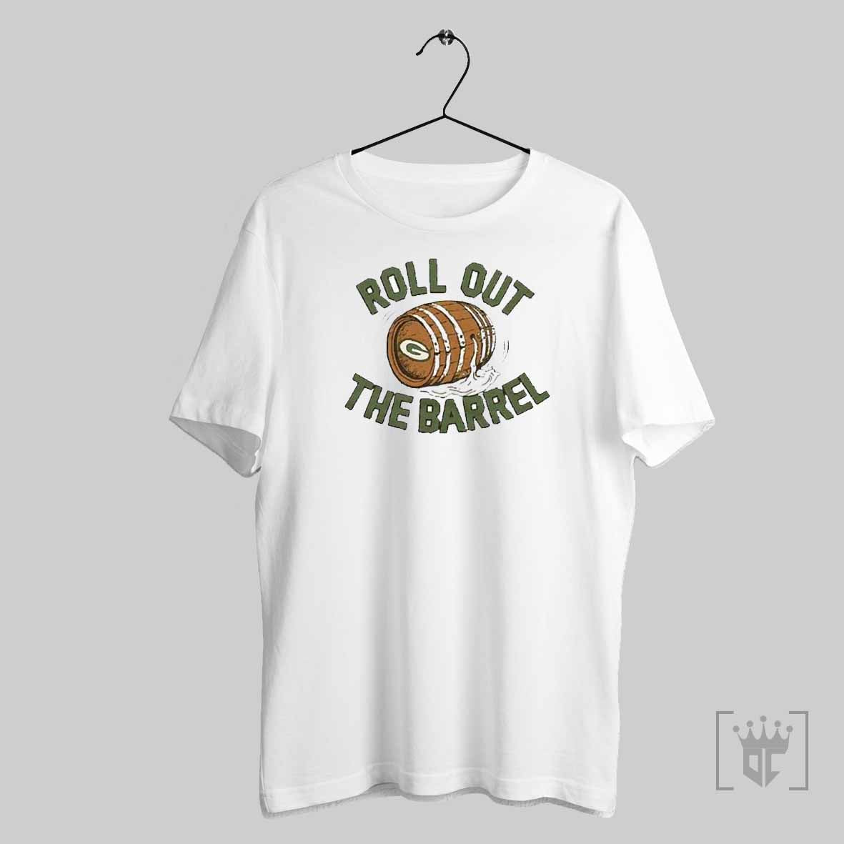Top Green Bay Packers Roll Out The Barrel 2025 T Shirts Hoodie, Sweatshirt | CoreVibeTees.com