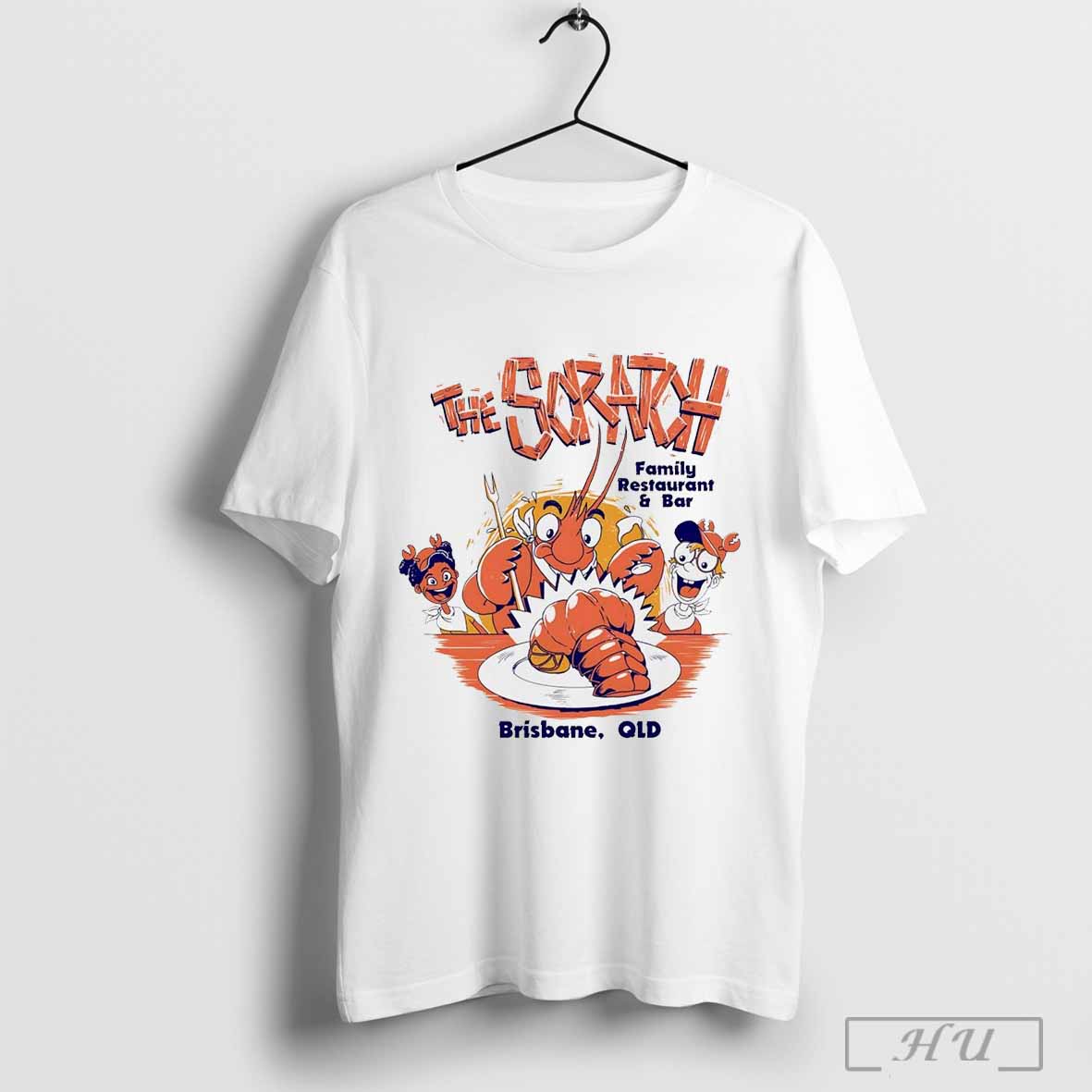 The Scratch Family Restaurant Bar Brisbane Qld Lobster Cartoon T Shirt Hoodie, Sweatshirt | CoreVibeTees.com