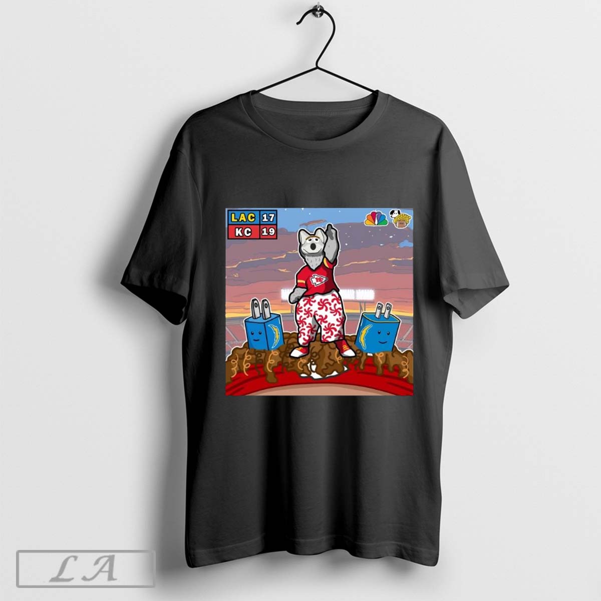 The Kansas City Chiefs Defeat The Los Angeles Chargers 19 17 On The Final Kick Of The Game Poster T Shirt Hoodie, Sweatshirt