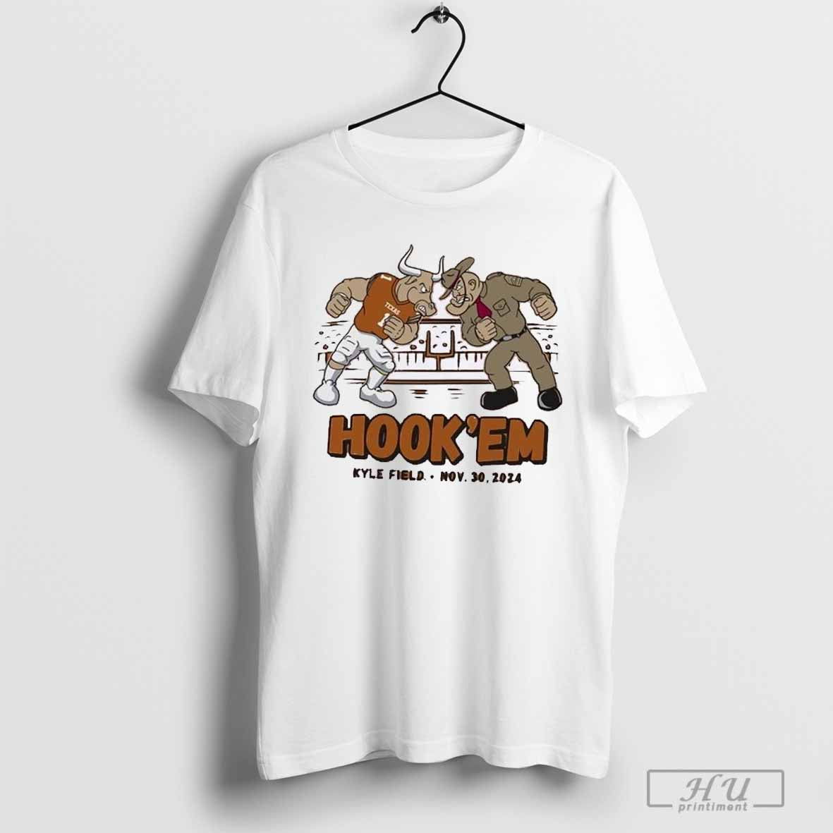 Texas Longhorns Standing Mascot Hook â€˜Em Vs Texas A&amp;M T-Shirt Hoodie, Sweatshirt | CoreVibeTees.com