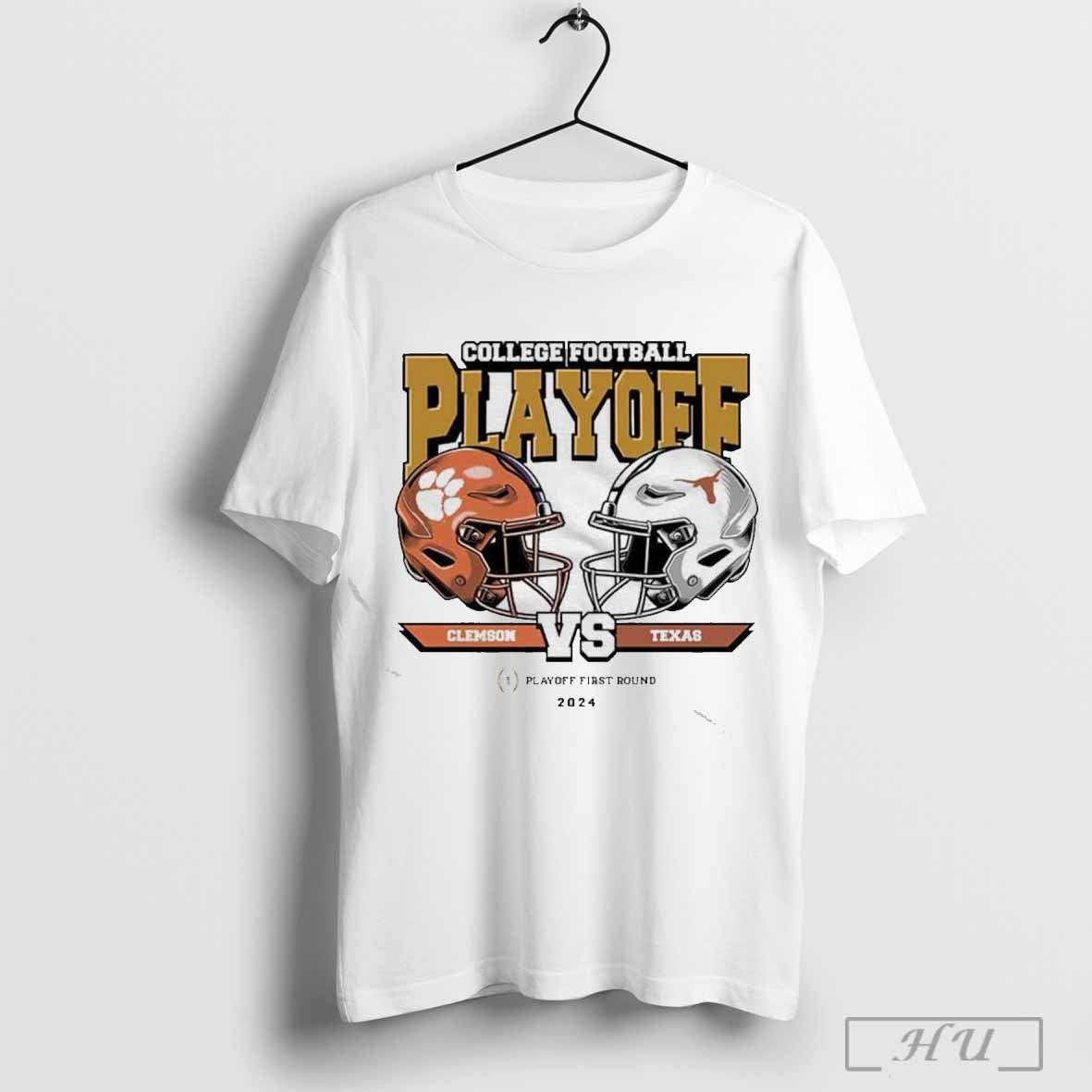 Texas Longhorns Vs Clemson Tigers College Football Playoff 2025 First Round Head To Head Ncaa Division T Shirt Hoodie,...