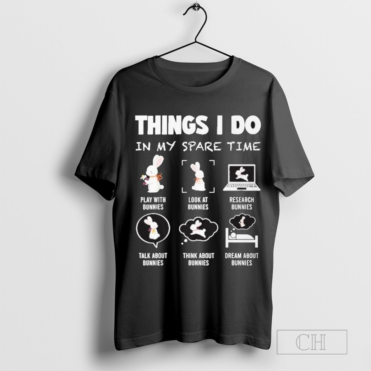 Things I Do In My Spare Time Bunny Rabbit Shirt Hoodie, Sweatshirt | CoreVibeTees.com