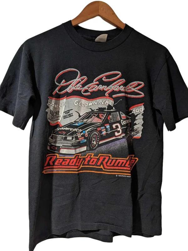 Vintage 1989 Nascar Chase Dale Earnhardt T-Shirt Classic Cotton Menswear Top Tshirt Embroidered Hoodie Sweatshirt (Image 1)