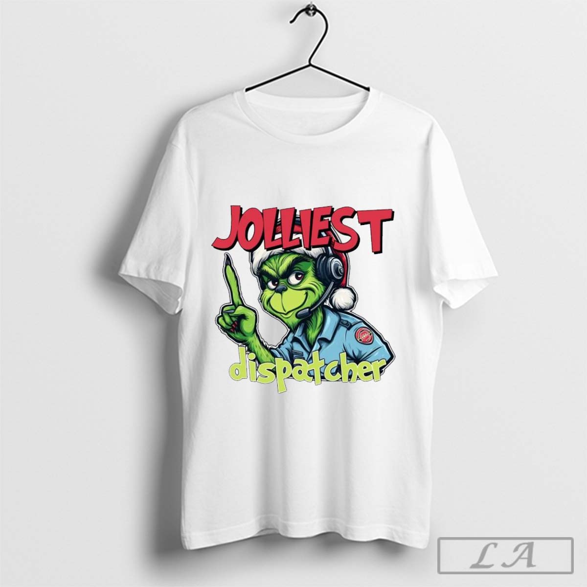 The Grinch Jolliest Dispatcher Christmas Shirt Hoodie, Sweatshirt | CoreVibeTees.com