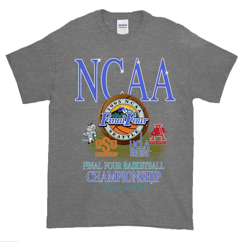 1995 NCAA Final Four Championship Vintage t-shirt, Vintage graphic tee Classic Cotton Menswear Top Tshirt... (Image 3)