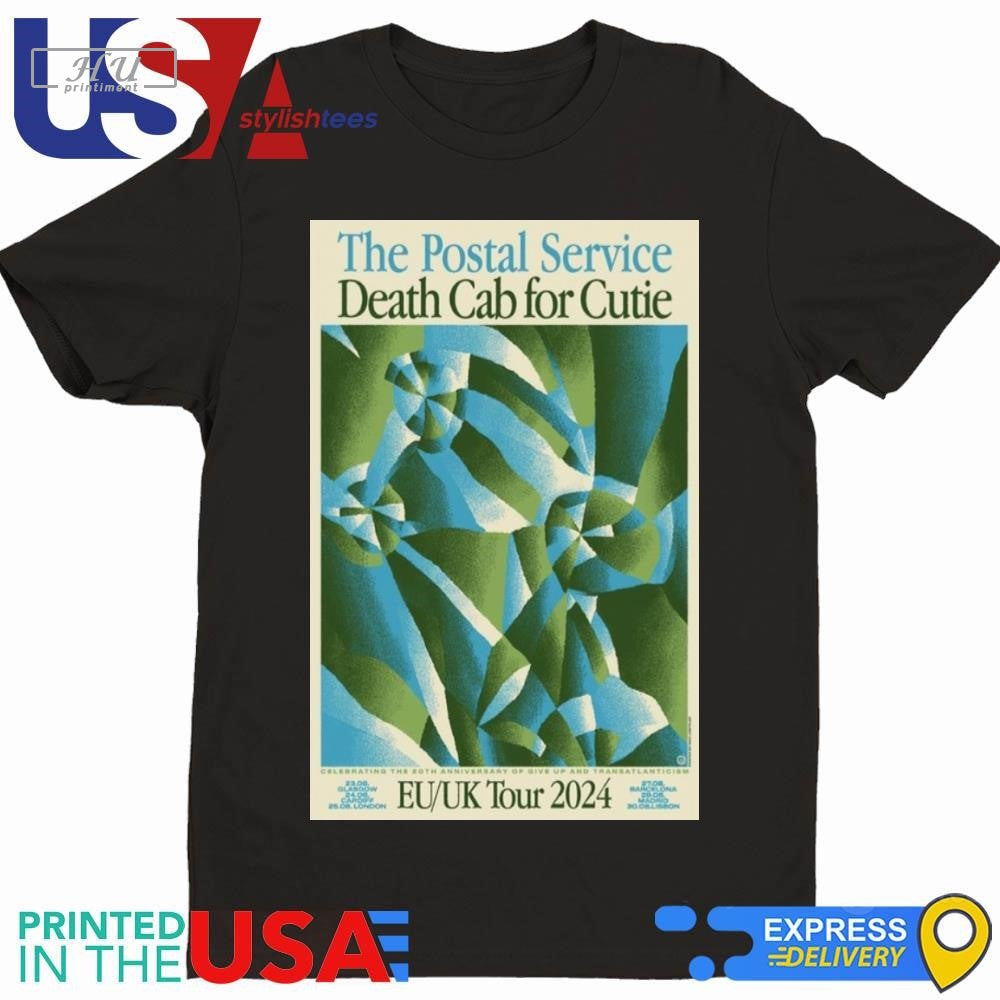 The Postal Service And Death Cab For Cutie EU UK Tour 2024 T-Shirt Hoodie, Sweatshirt | CoreVibeTees.com