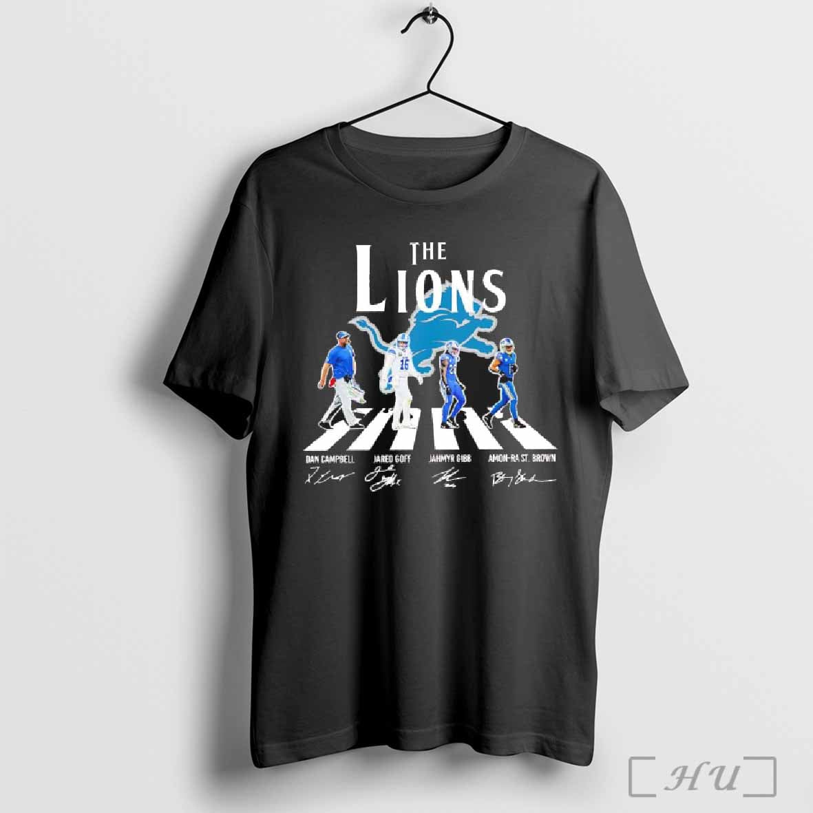 The Detroit Lions team Campbell Goff Gibb St Brown signatures T-shirt Hoodie, Sweatshirt | CoreVibeTees.com