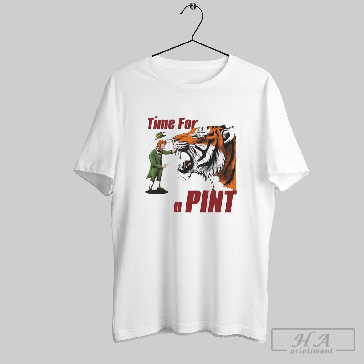 Time For A Pint St Patricks Day 2025 Tiger T Shirt Hoodie, Sweatshirt | CoreVibeTees.com
