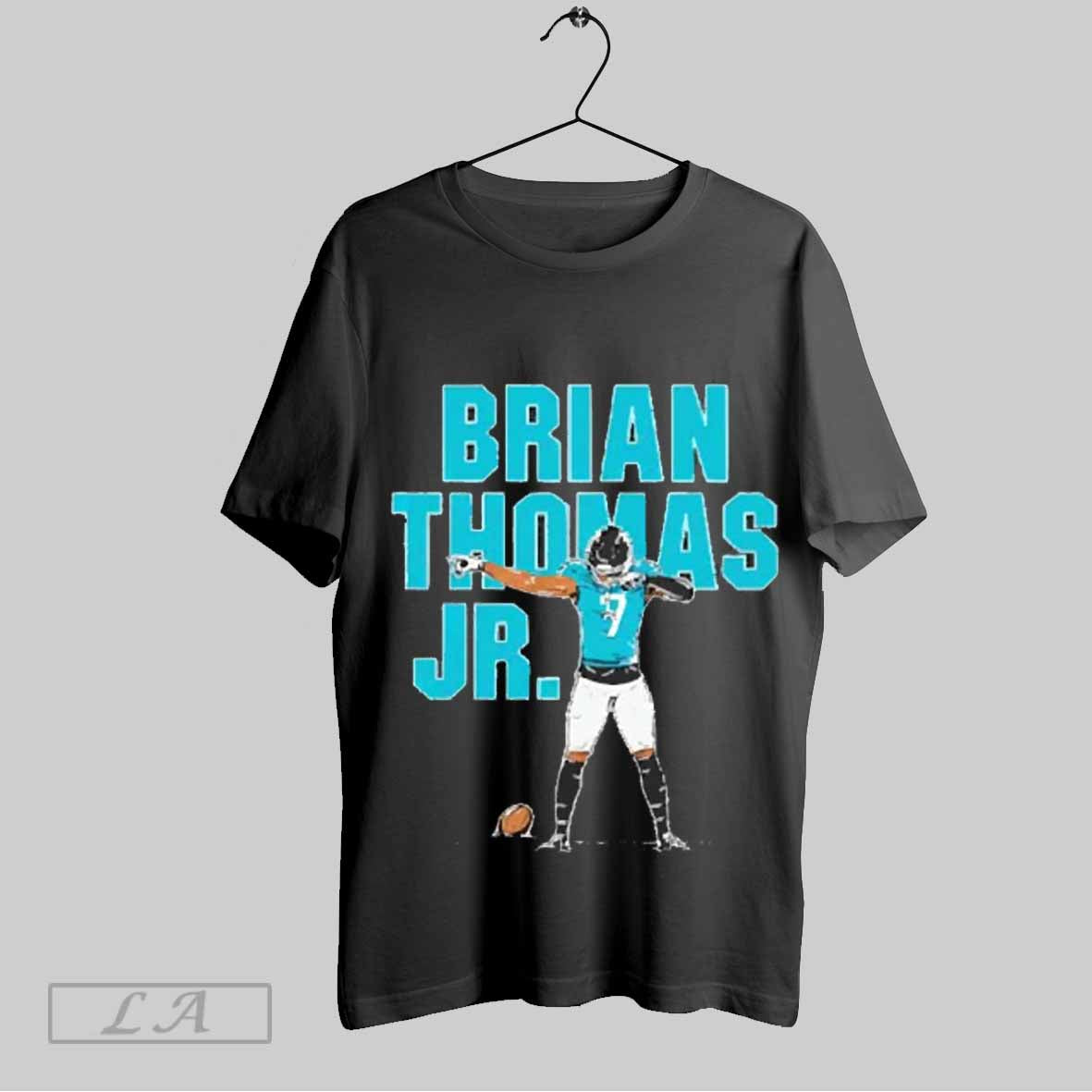 Top Brian Thomas Jr Superstar Pose Jacksonville Football 2025 Unisex Sweatshirt T Shirt Hoodie | CoreVibeTees.com