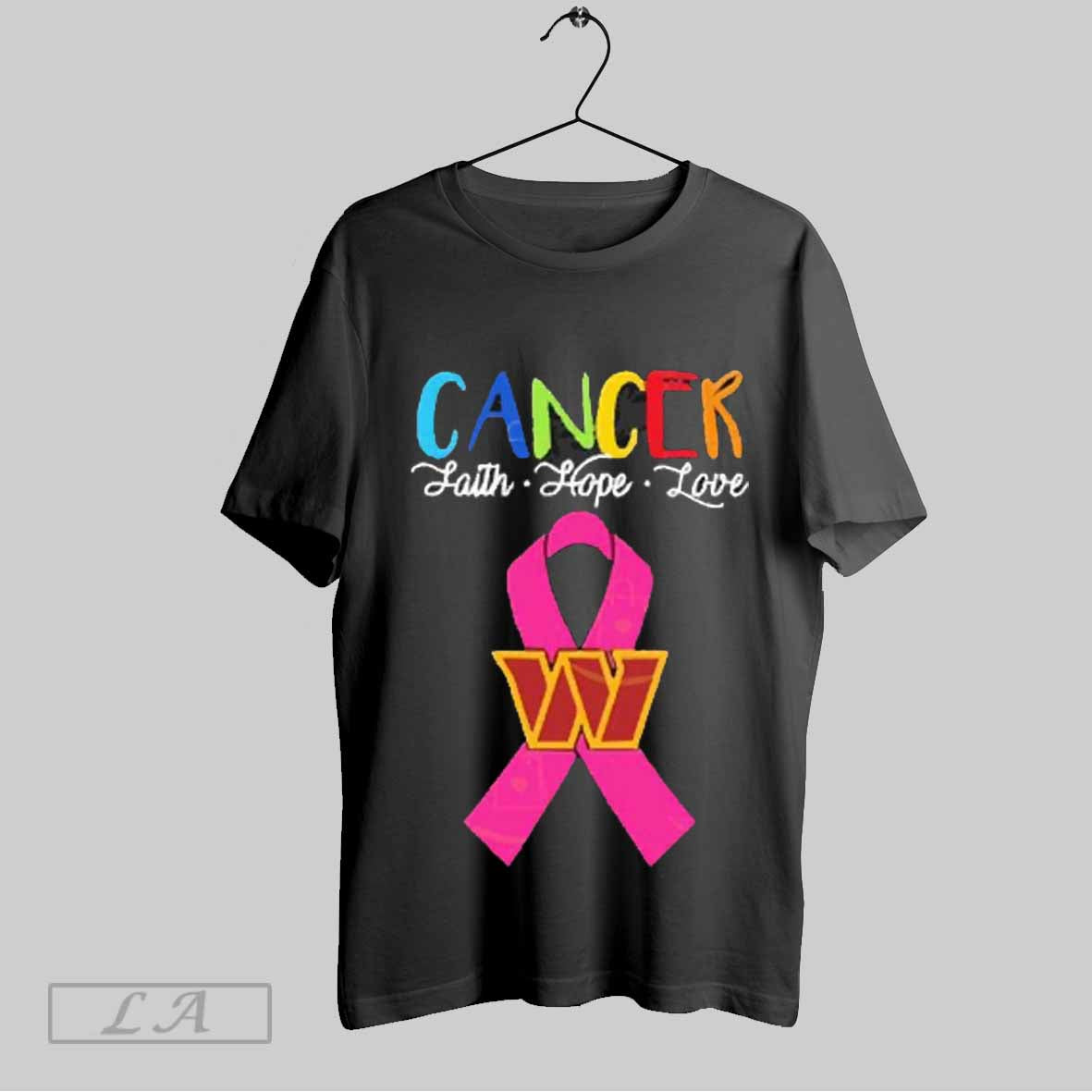 Top Washington Commanders Cancer Faith Hope Love 2025 Unisex Sweatshirt T Shirt Hoodie | CoreVibeTees.com
