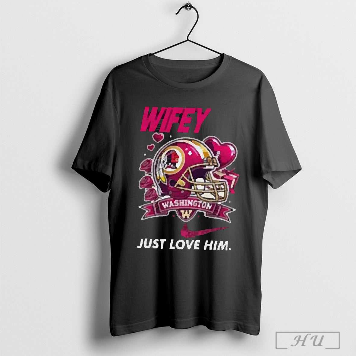 Top Hubby Wifey Just Love Him Her Washington Commanders Helmet 2025 T Shirt Hoodie, Sweatshirt | CoreVibeTees.com