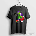 The Grinch Sitting On A Toilet Wearing A Northwestern Wildcats Toilet Hawkeyes Badgers Christmas Shirt Hoodie, Sweatshirt