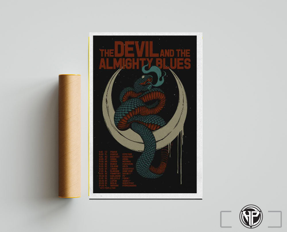 The Devil And The Almighty BLues Tour 2025 Poster-Portrait - Poster T-Shirts, Hoodie, Sweatshirt | CoreVibeTees.com