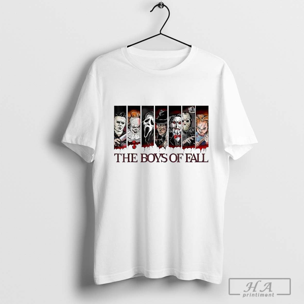 The Boys Of Fall Scary Horror Character Movie Halloween 2024 T-Shirts Hoodie, Sweatshirt | CoreVibeTees.com
