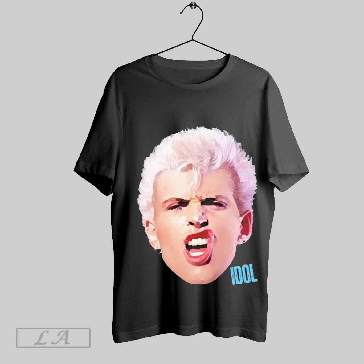 Top Billy Idol Smirk 2025 Unisex Sweatshirt T Shirt Hoodie | CoreVibeTees.com