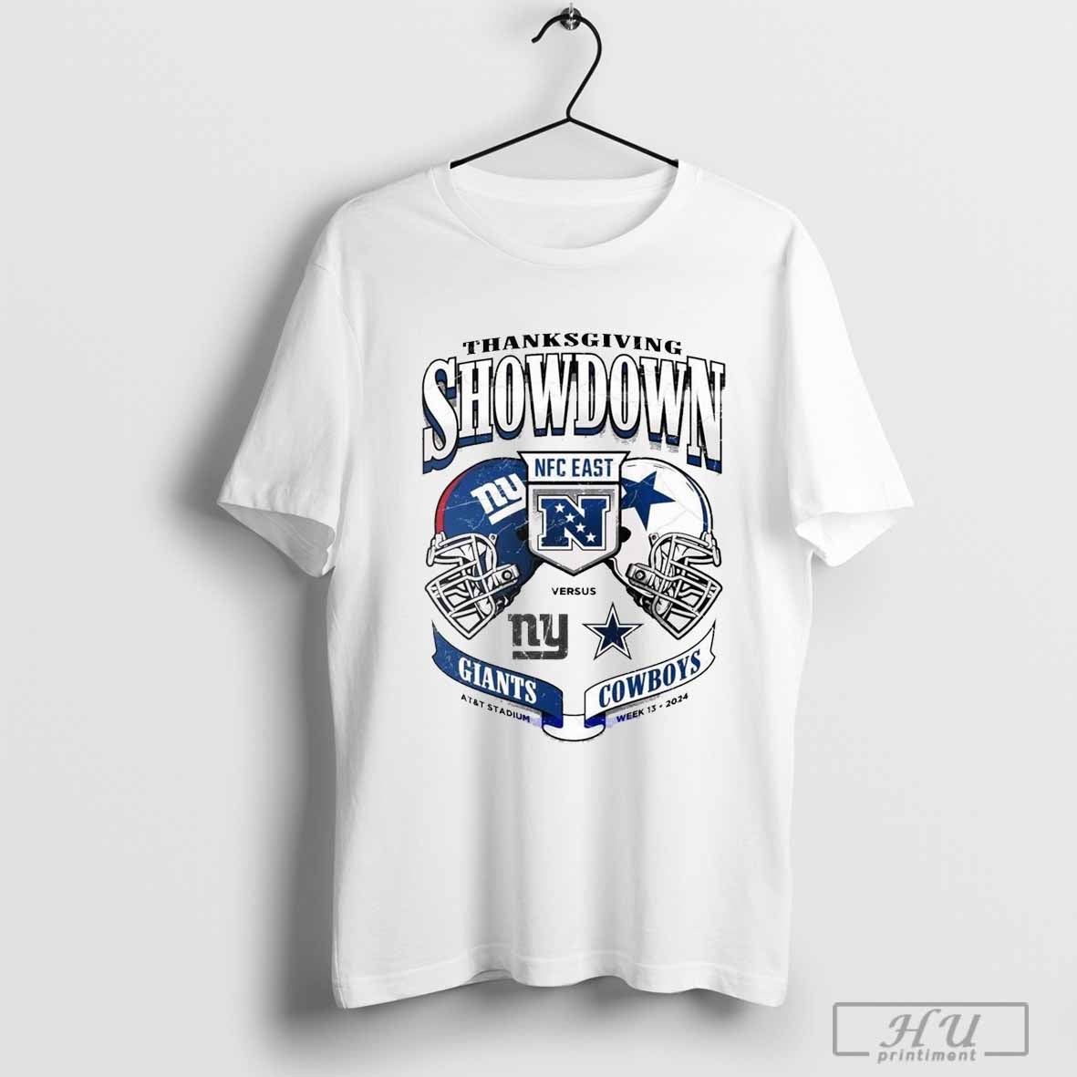 Thanksgiving Showdown New York Giants Vs Dallas Cowboys NFC East Week 13 2024 AT&amp;T Stadium T-shirt Hoodie, Sweatshirt