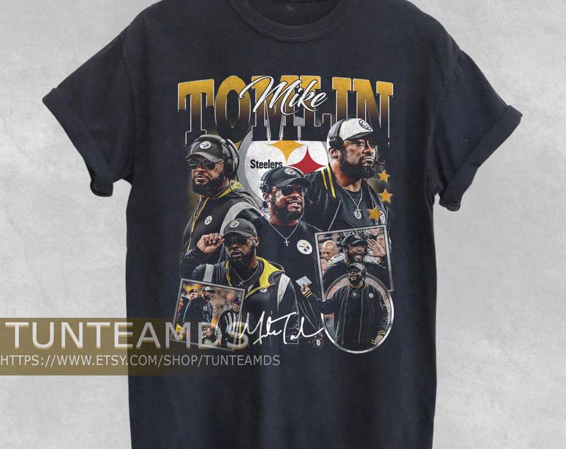 Vintage Mike Tomlin Shirt, Sweatshirt , Football Shirt, Classic 90S Graphic Tee, Unisex, Vintage Bootleg,... (Image 1)