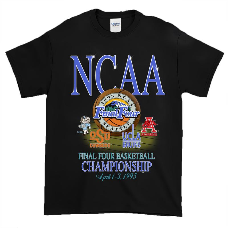 1995 NCAA Final Four Championship Vintage t-shirt, Vintage graphic tee Classic Cotton Menswear Top Tshirt... (Image 1)