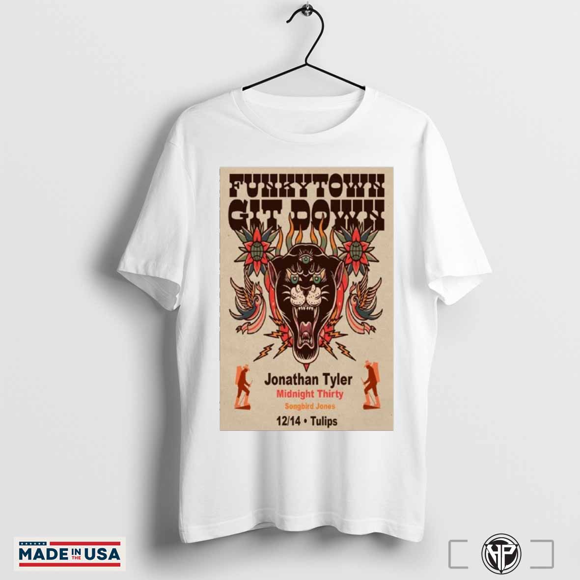 The 9th Annual Funkytown Gitdown ft. Jonathan Tyler Dec 14 2024 Fort Worth TX Shirt Hoodie, Sweatshirt | CoreVibeTees.com