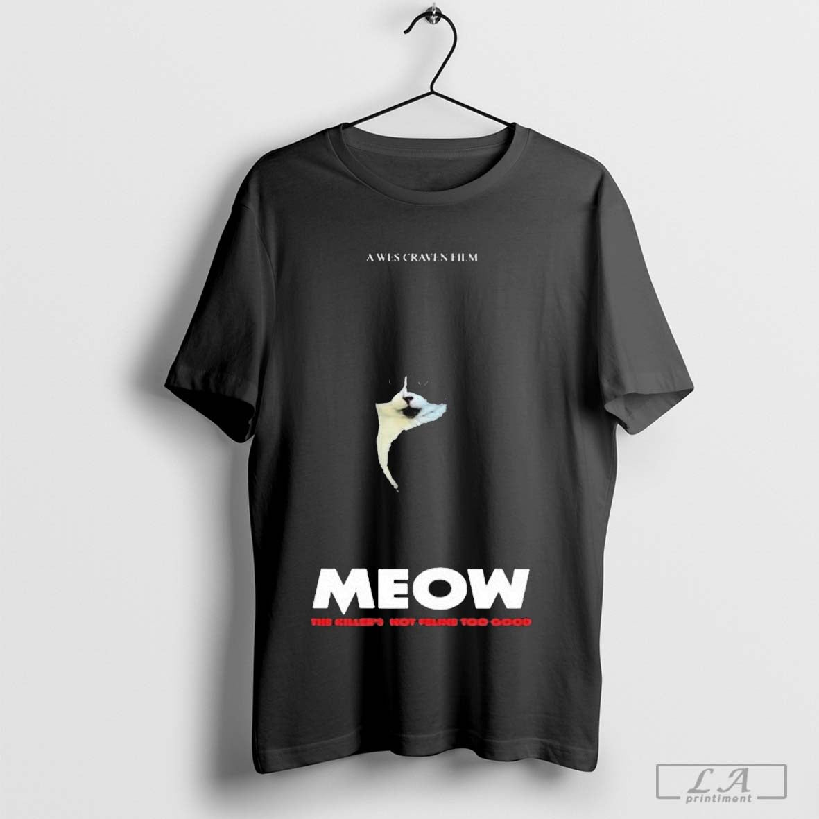 Thebear A Wes Craven Film Meow The Killer's Not Feline Too Good Shirt Hoodie, Sweatshirt | CoreVibeTees.com
