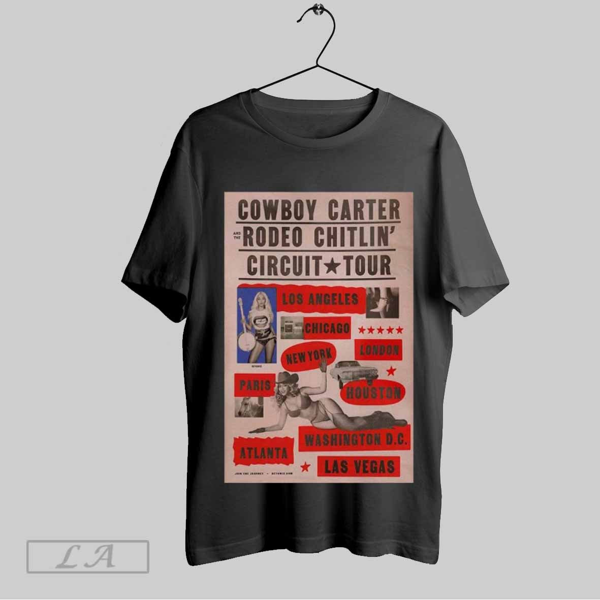 Top Cowboy Carter And The Rodeo Chitlin Circuit Tour 2025 Unisex Sweatshirt T Shirt Hoodie | CoreVibeTees.com