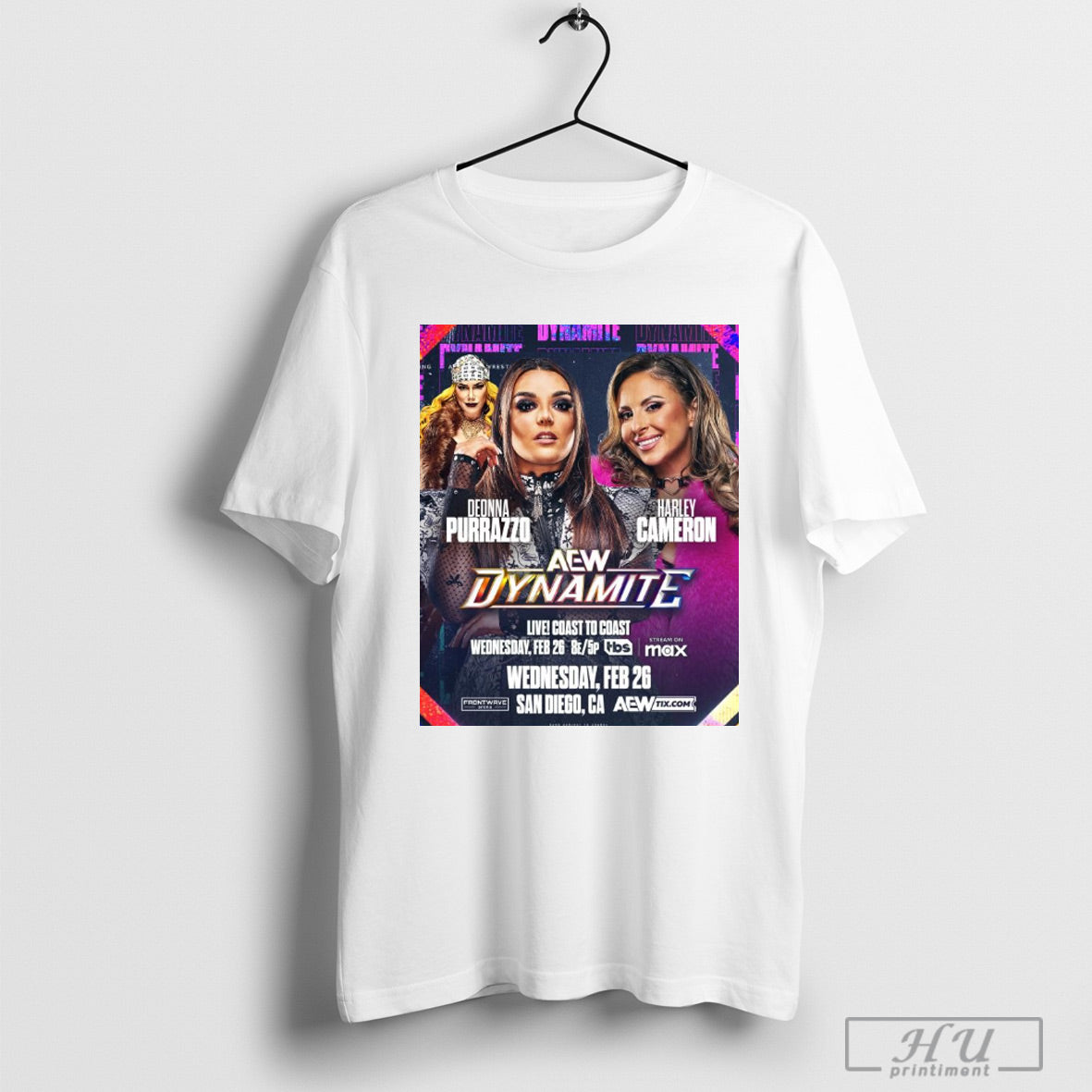 Trendy Aew Dynamite Deonna Purrazzo Vs Harley Cameron Wednesday Feb 26 2025 San Diego Ca Poster T Shirts Sweatshirt Hoodie
