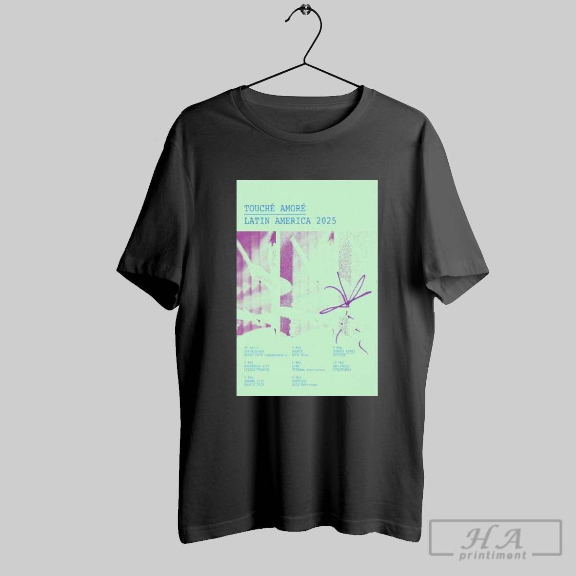 Touche Amore Latin America 2025 Poster T Shirt Hoodie, Sweatshirt | CoreVibeTees.com