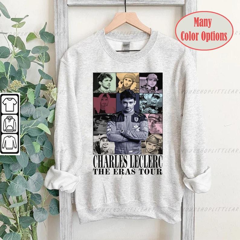 Charles Leclerc The Eras Tour Shirt Vintage Racing Tshirt Bootleg Charles Leclerc Tee Vintage Design Graphic... (Image 2)