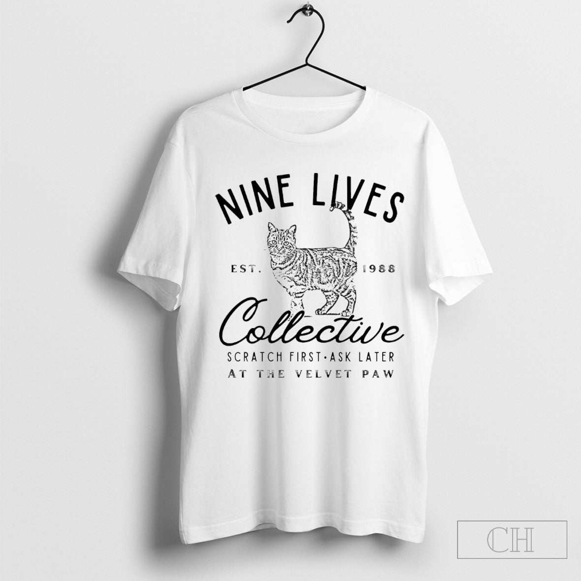 Top Cat Nine Lives Collective Scratch First Ask Later At The Velvet Paw T-Shirts, Hoodie, Sweatshirt | CoreVibeTees.com