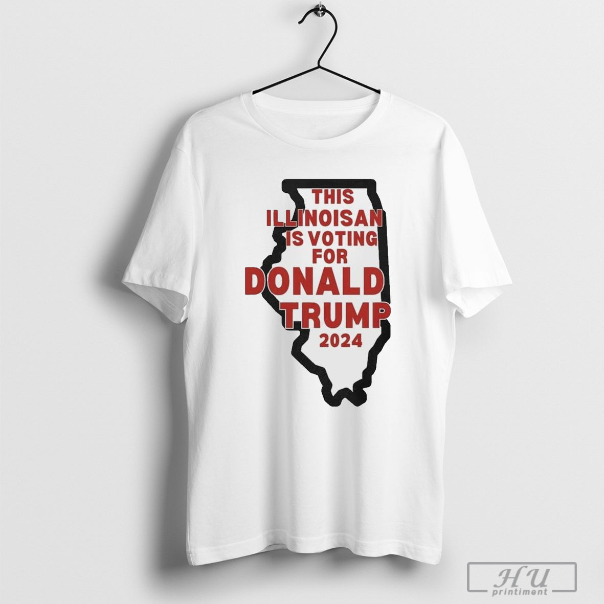 This Illinois Is Voting For Donald Trump 2024 T-Shirt Hoodie, Sweatshirt | CoreVibeTees.com