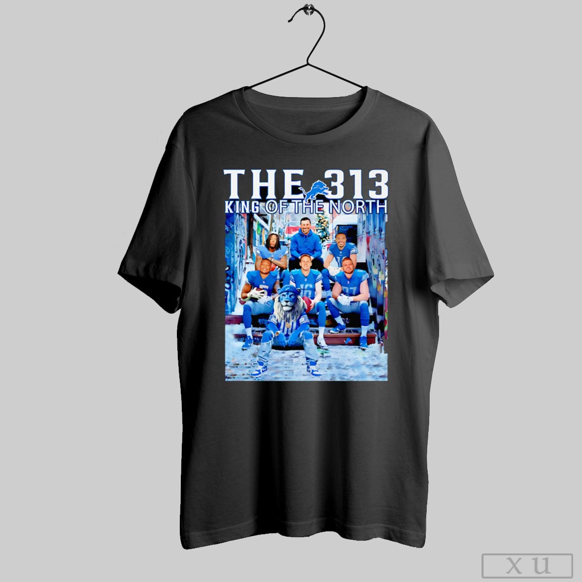 The 313 King Of The North Detroit Lions Shirt Hoodie, Sweatshirt | CoreVibeTees.com