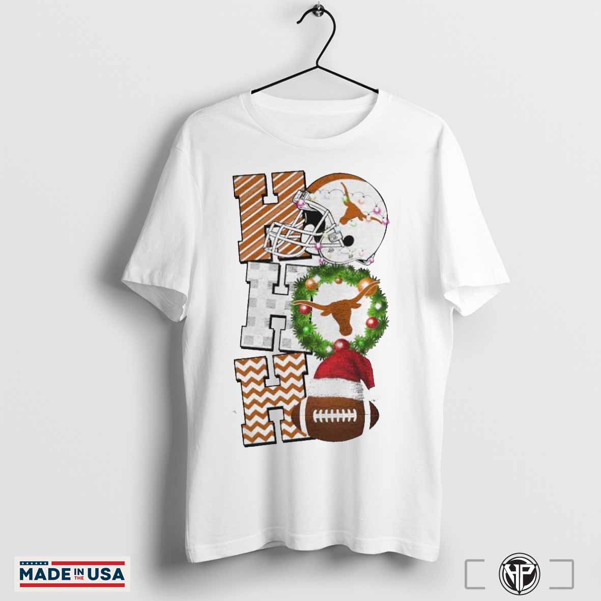 Texas Longhorns Football Christmas Ho Ho Ho Game Day Shirt Hoodie, Sweatshirt | CoreVibeTees.com