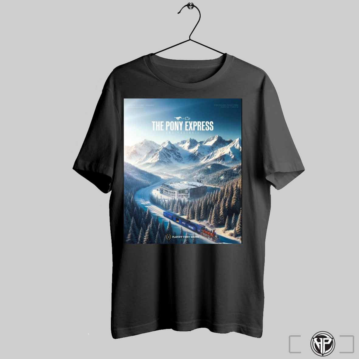 The Pony Express Cfp First Round Penn State Nittany Lions Vs Smu Mustangs Dec 21 2024 Poster T Shirt Trending Sweatshirt...