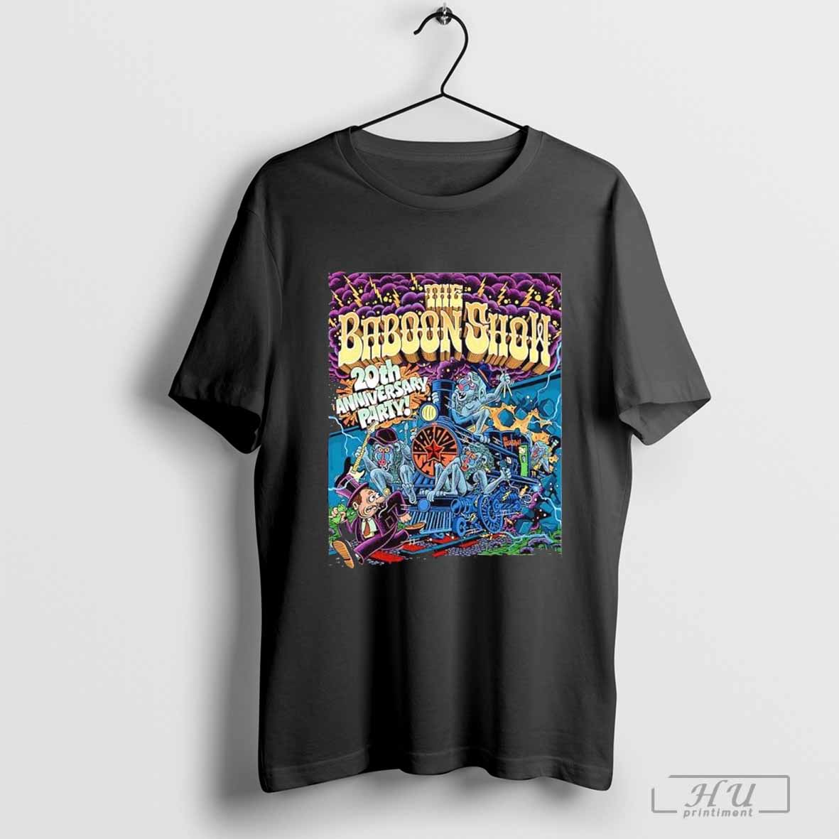 The Baboon Show 20th Anniversary Party 2025 poster shirt Hoodie, Sweatshirt | CoreVibeTees.com
