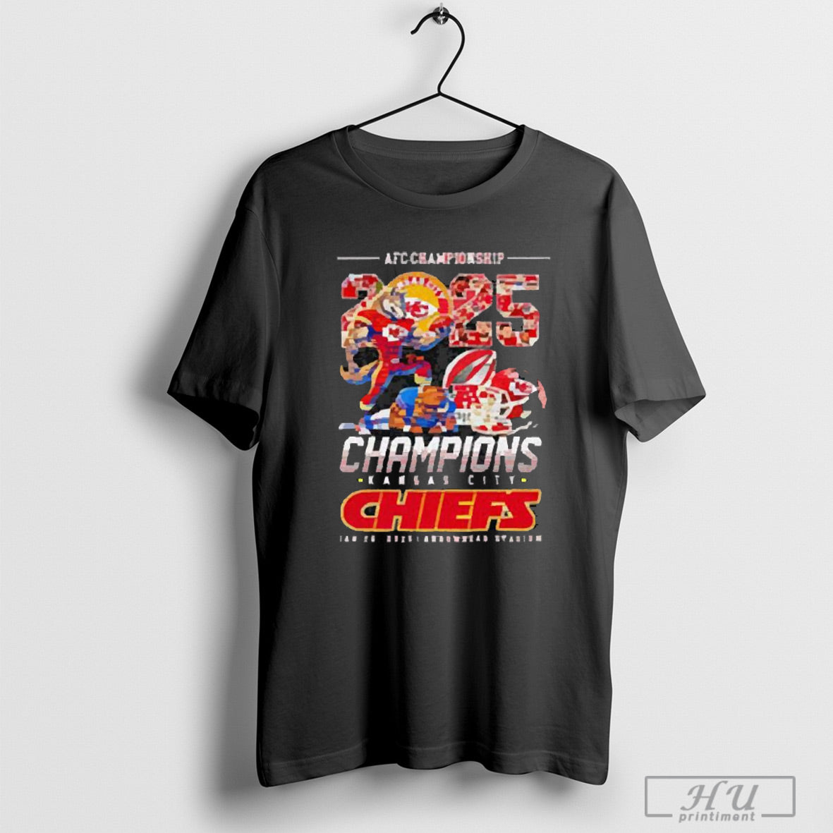 Top Afc Championship 2025 Champions Kc Chiefs T Shirt Sweatshirt Hoodie | CoreVibeTees.com